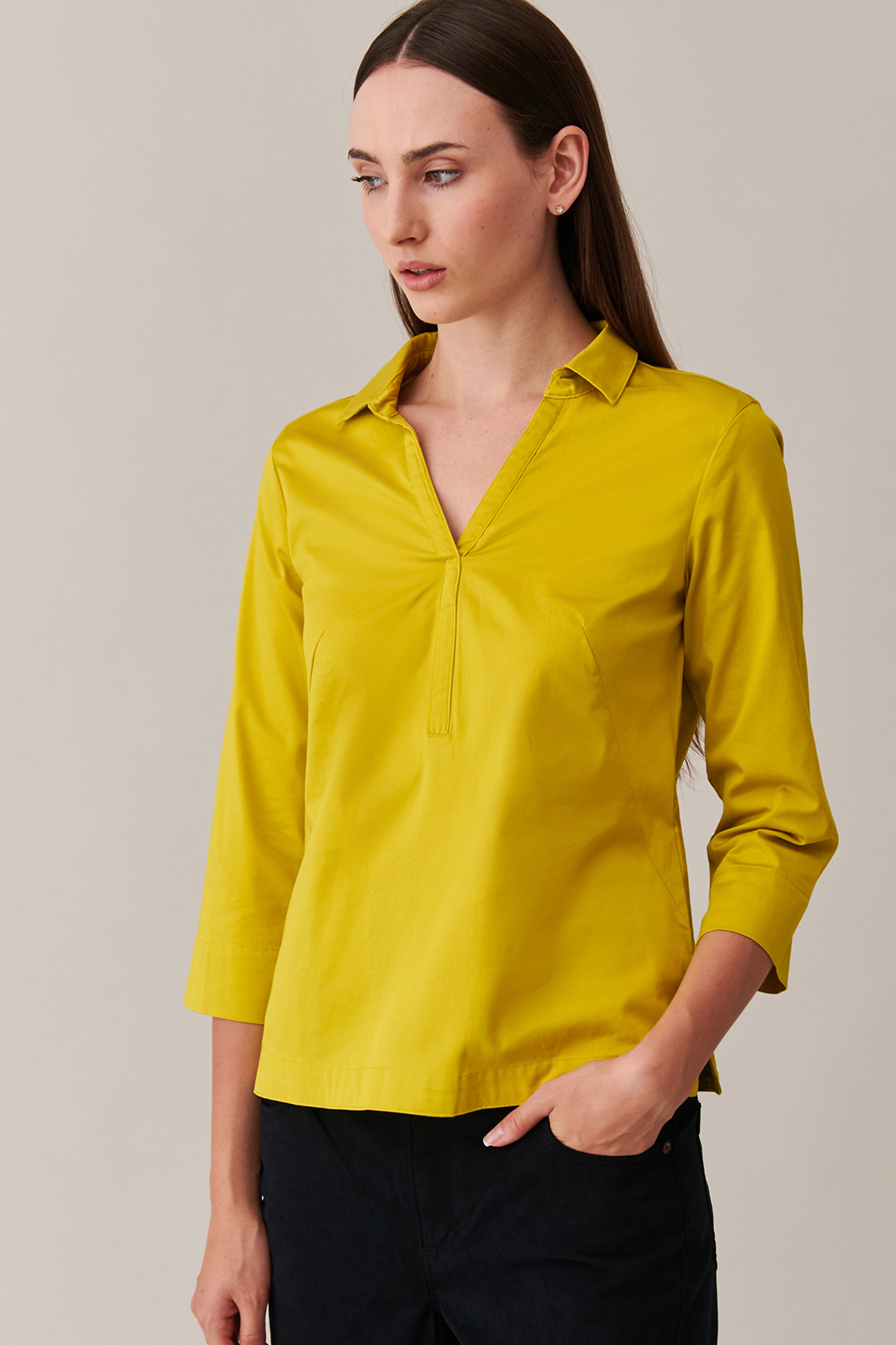 

Блузка T1916.063 (арт. tatuum Z016773) женская желтая 43, tatuum Z016773