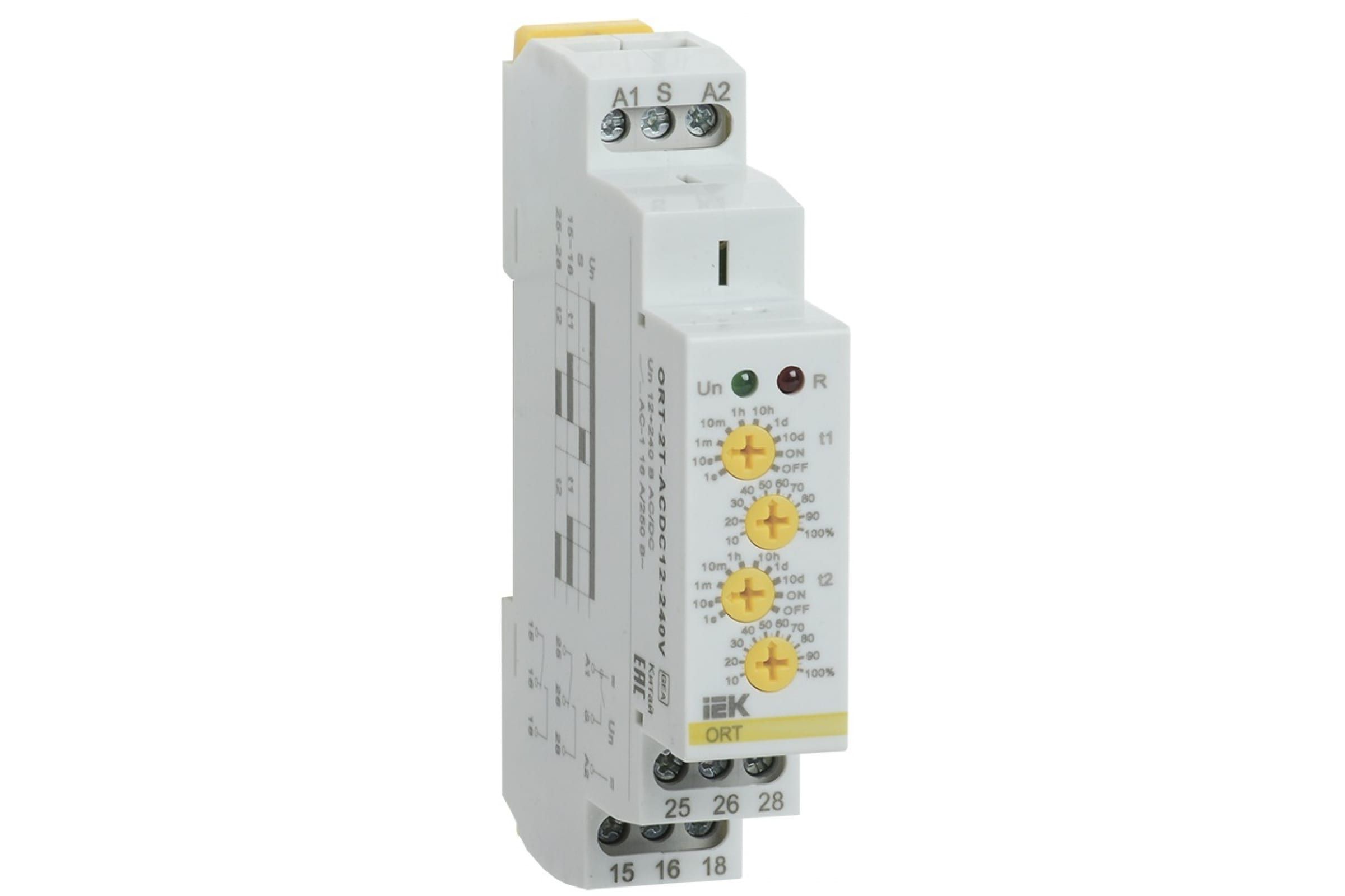 Реле циклическое ORT. 2 конт. 12-240 В AC/DC IEK арт. ORT-S2-ACDC12-240V купить 