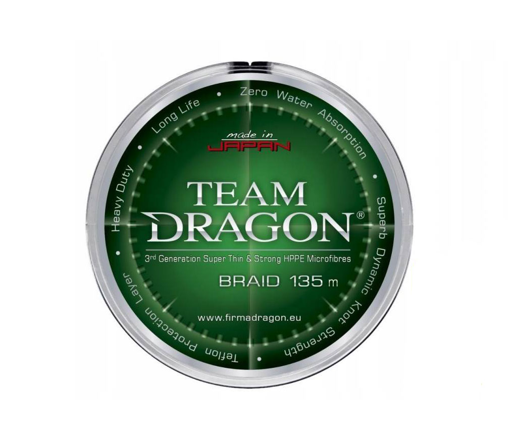 

Леска плетеная Dragon Team Dragon v.2 0,08 мм, 135 м, 6,1 кг, green, Team Dragon v.2
