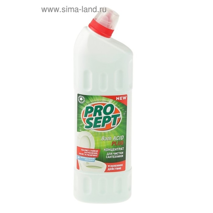 Средство для ухода за сантехникой PROSEPT Bath Acid Plus концентрат, усиленное, 1 л