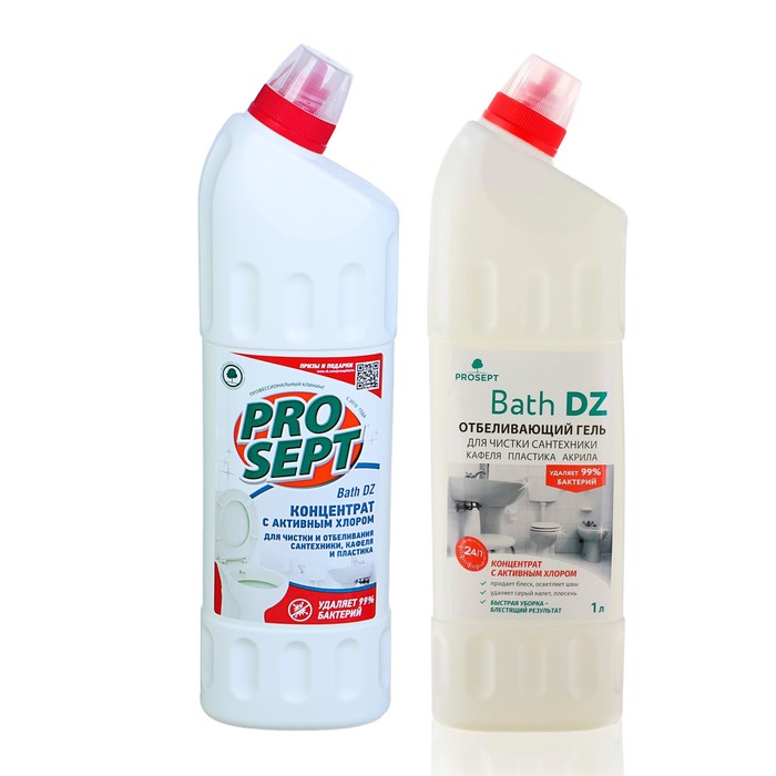 Средство PROSEPT Bath DZ для мытья и антимикробной обработки сантехники, 1 л