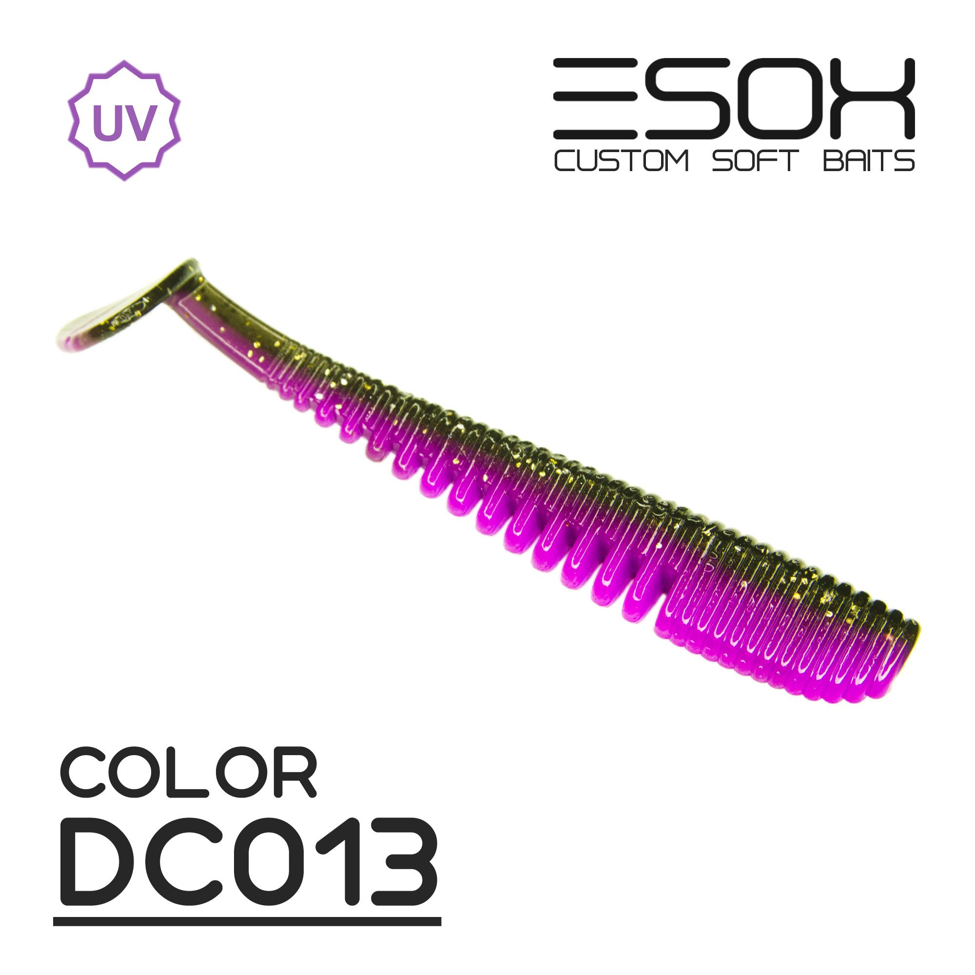 

Силиконовая приманка Esox Awanura 100 мм цвет dc013 5 шт, Разноцветный, Awanura
