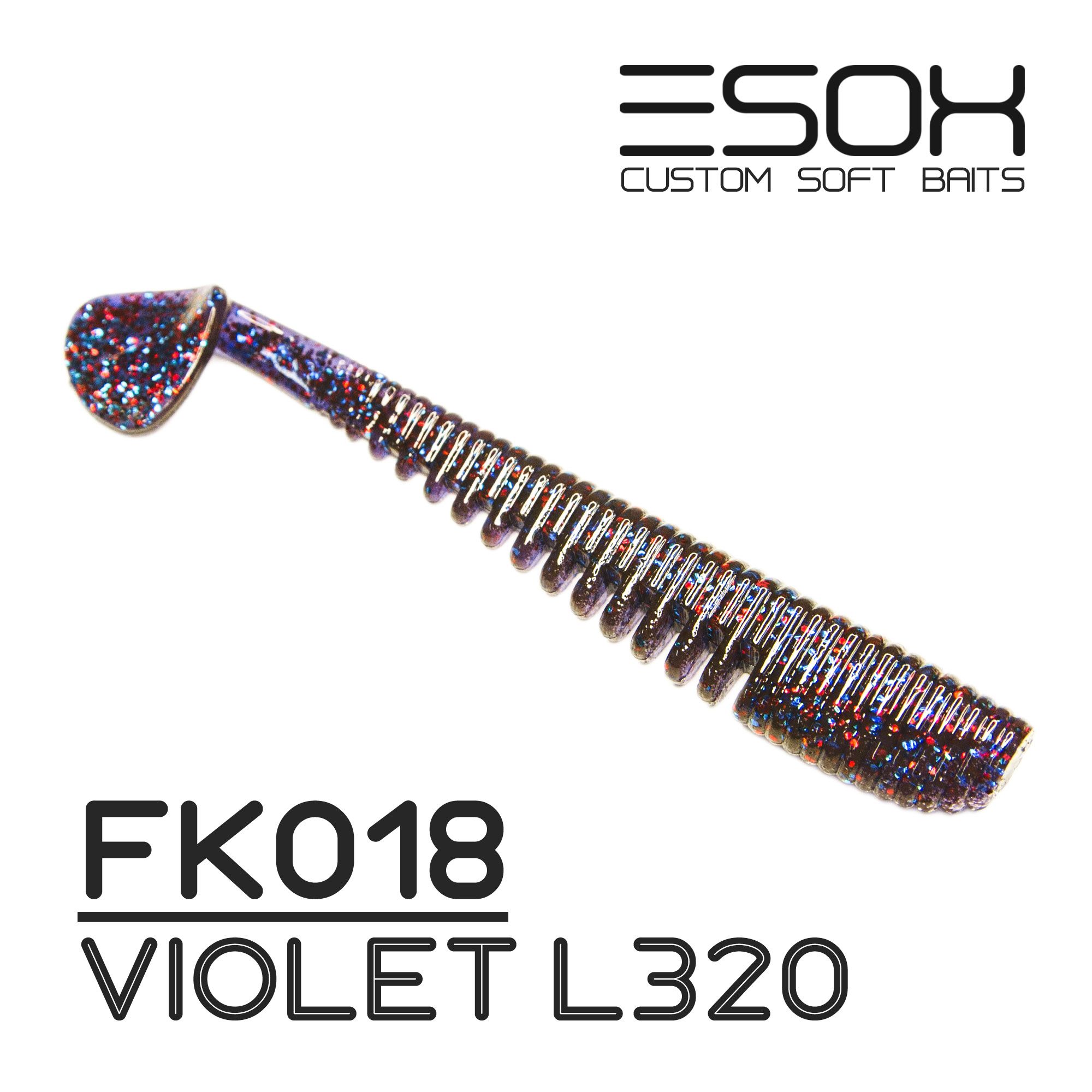

Силиконовая приманка Esox Awanura 63 мм цвет fk018 Violet L320 8 шт, Разноцветный, Awanura