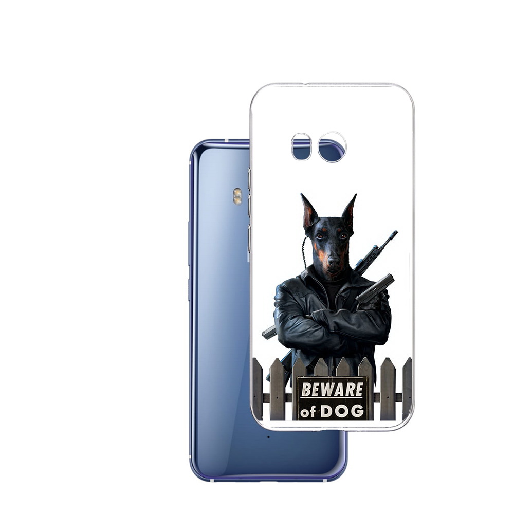 

Чехол MyPads Tocco для HTC U11 доберман, Прозрачный, Tocco