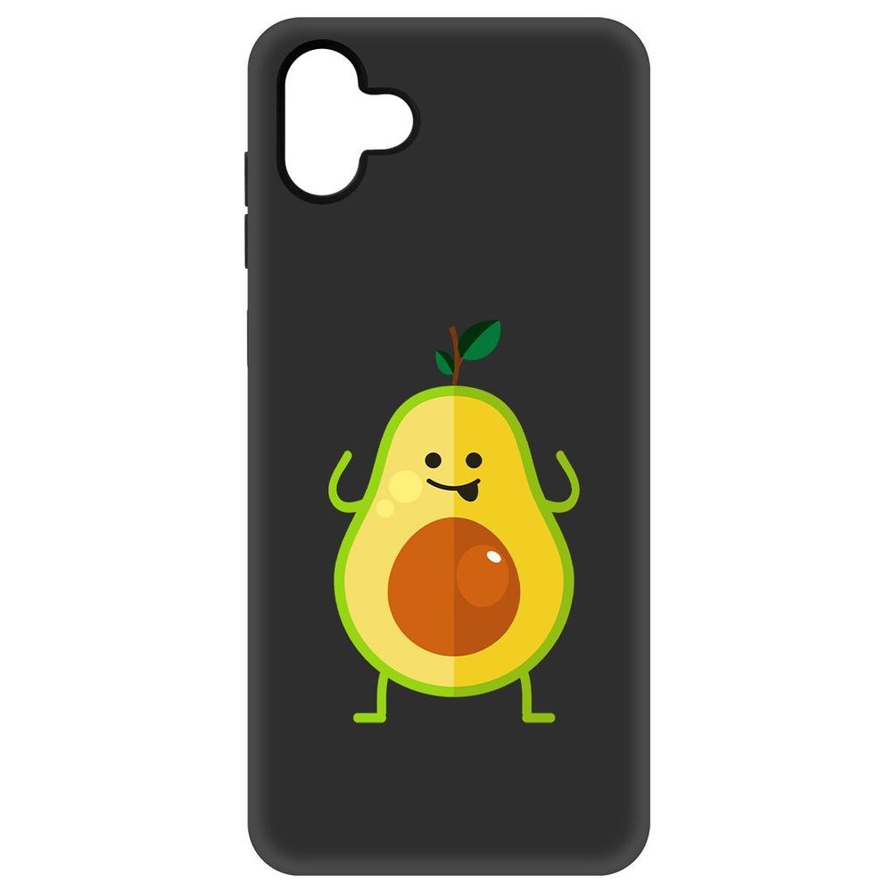 

Чехол-накладка Софт Авокадо Веселый для Samsung Galaxy A04 (A045), Черный
