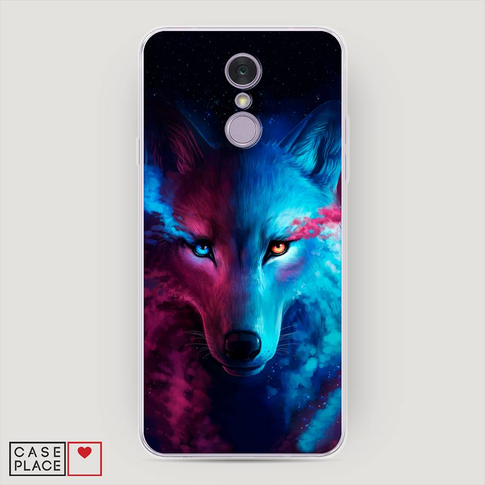 

Чехол Awog на LG Q7 (Plus, Alpha) "Волшебный волк", Черный;серый, 83550-1