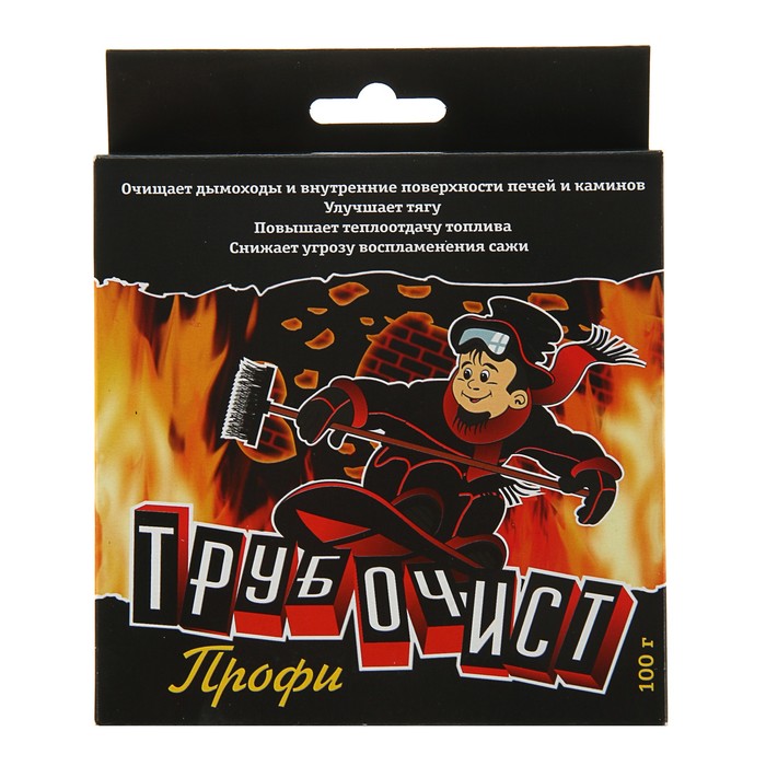 

Средство Трубочист профи для очистки дымоходов от сажи и копоти, 2х50 г