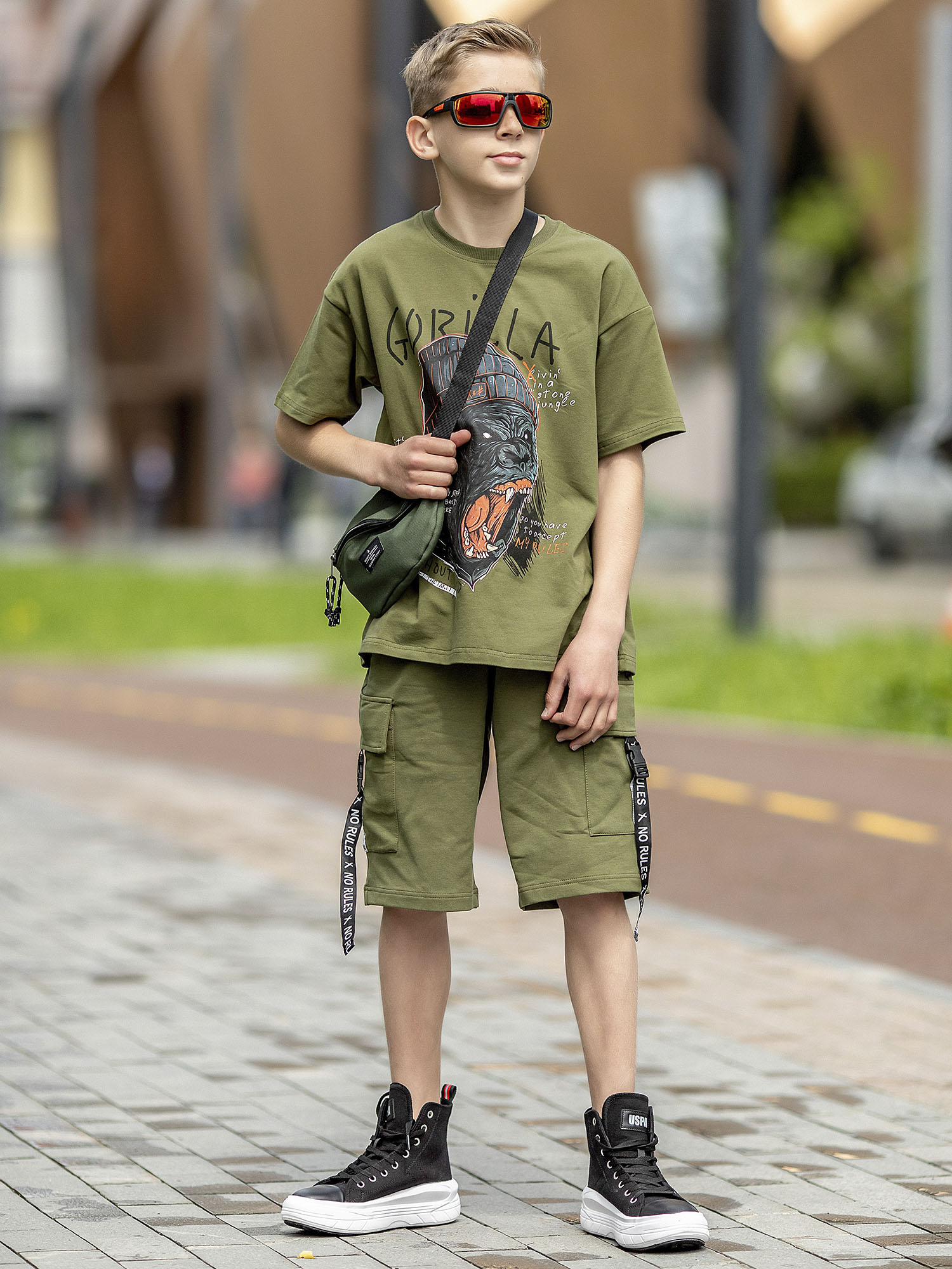 фото Шорты детские batik 0016_лп22 цв.хаки р.158