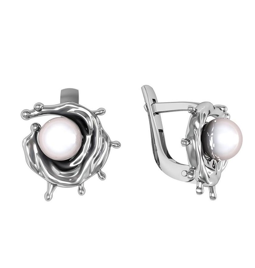 

Серьги из серебра с жемчугом ПРИВОЛЖСКИЙ ЮВЕЛИР 391608-ZM46, 391608-ZM46