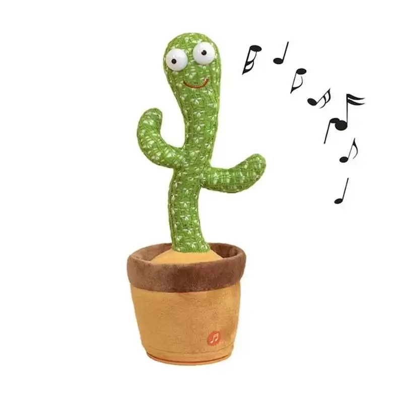 Интерактивная игрушка ПП Кактус в горшке танцующий говорящий и поющий
