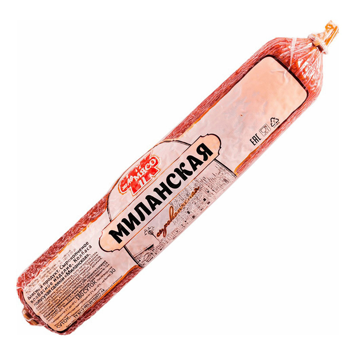 

Колбаса сырокопченая Чайковский мясокомбинат Миланская 280 г