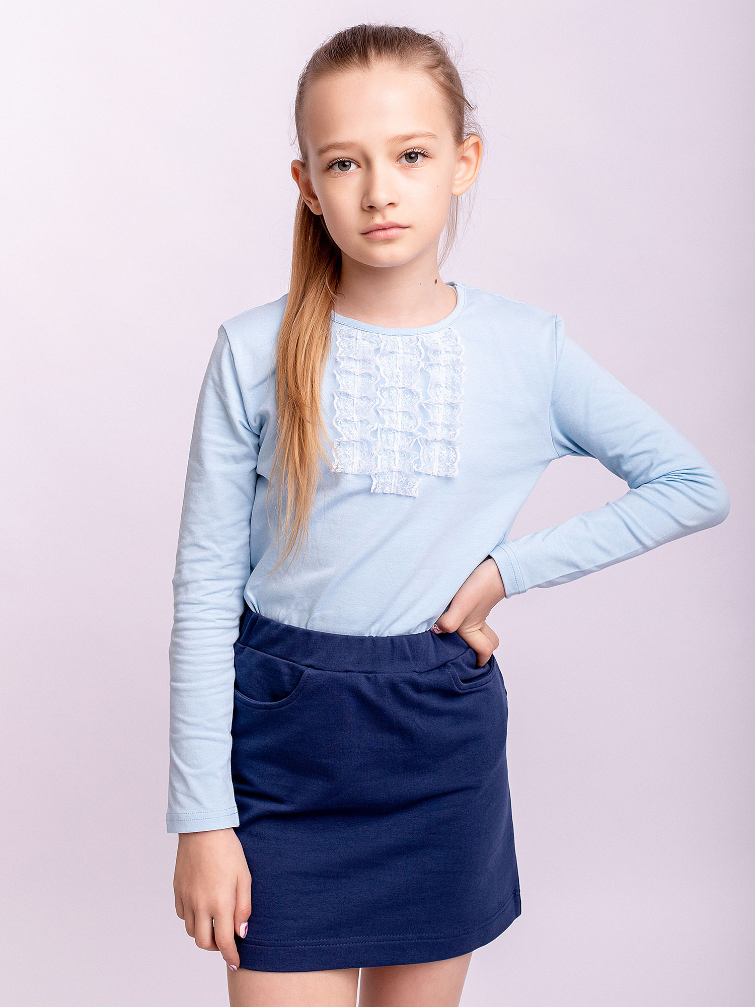 

Лонгслив детский Batik 003_ШК22 цв.голубой р.128, 003_ШК22