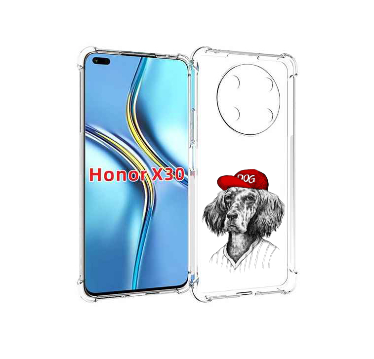 

Чехол MyPads дог для Honor X30 / Magic4 Lite 5G, Прозрачный, Tocco