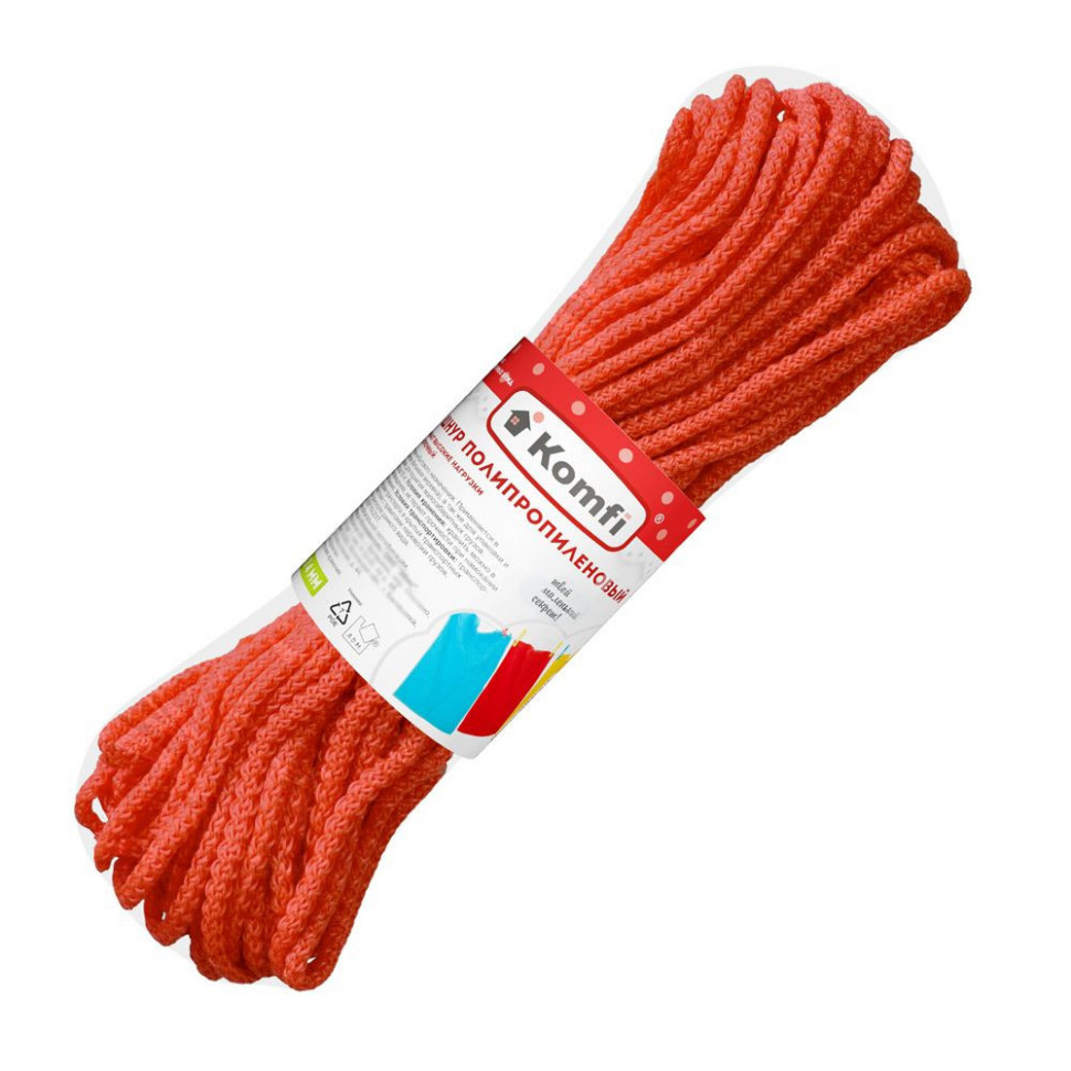 

Шнур бельевой Komfi цветной 4 мм х 20 м