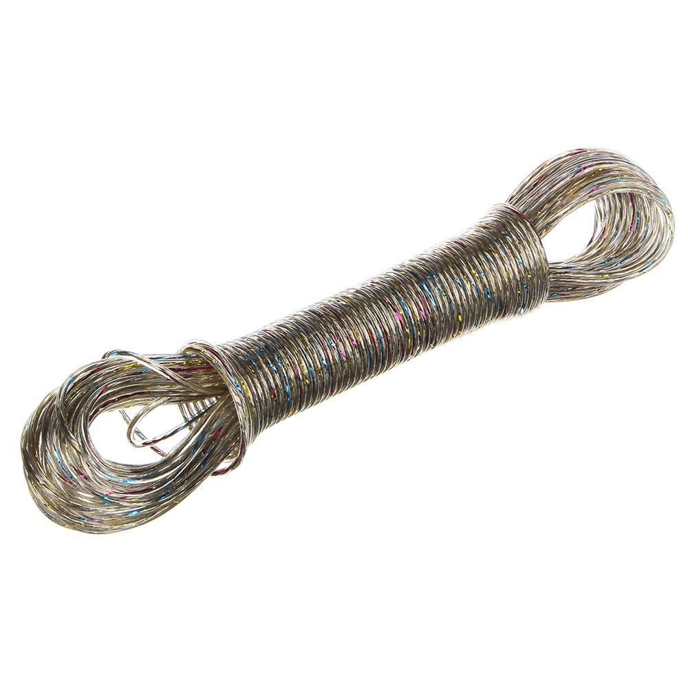 Шнур Vetta бельевой с разноцветной металлической жилой 20 м