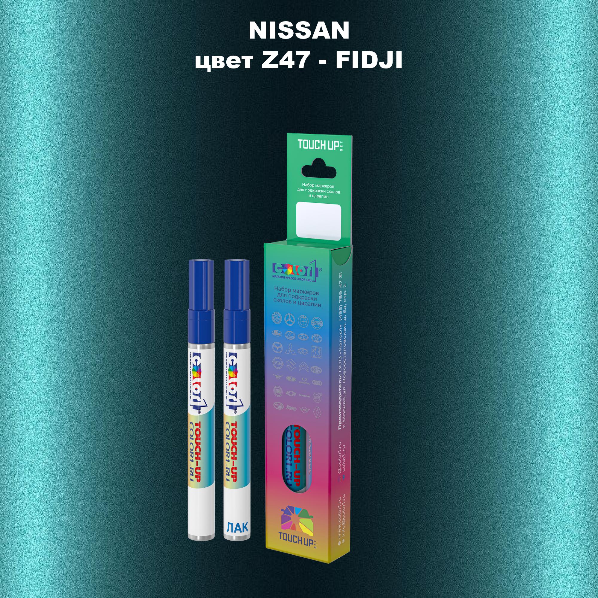 

Маркер с краской COLOR1 для NISSAN, цвет Z47 - FIDJI, Прозрачный
