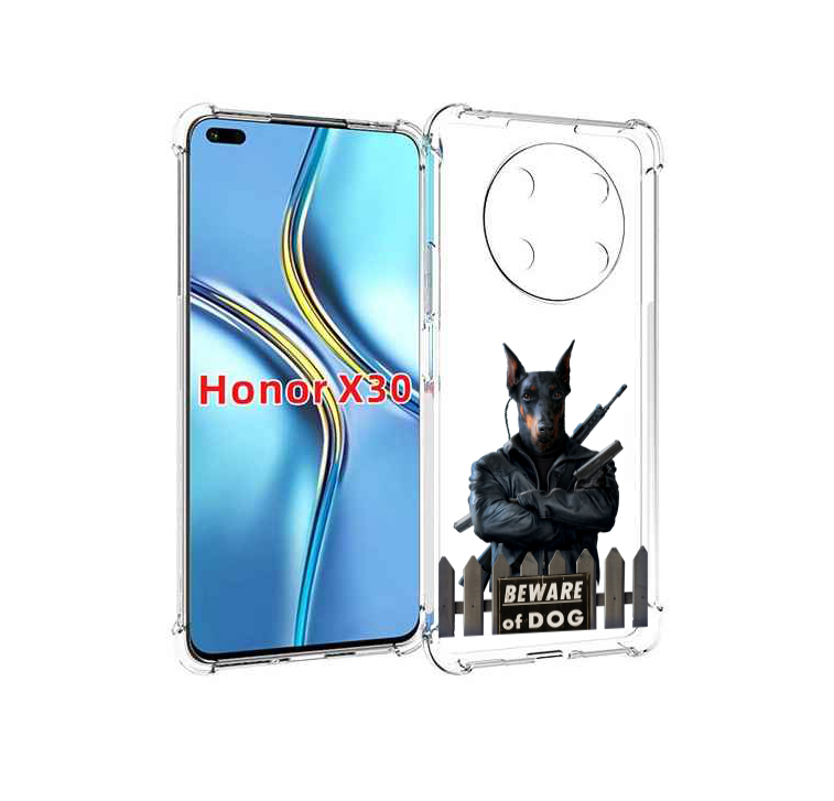 

Чехол MyPads доберман для Honor X30 / Magic4 Lite 5G, Прозрачный, Tocco