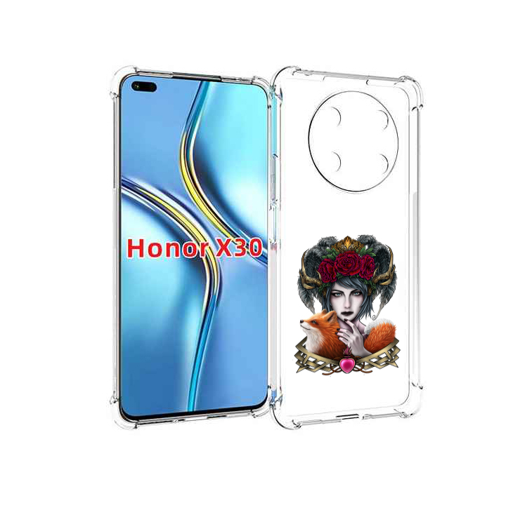 

Чехол MyPads девушка с лисой для Honor X30 / Magic4 Lite 5G, Прозрачный, Tocco
