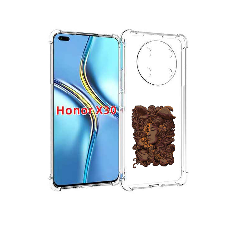 

Чехол MyPads девушка с длинными волосами абстракция для Honor X30 / Magic4 Lite 5G, Прозрачный, Tocco