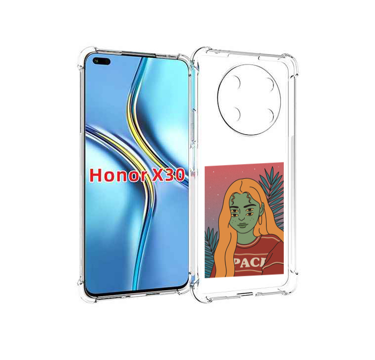 

Чехол MyPads четырехглазая девушка женский для Honor X30 / Magic4 Lite 5G, Прозрачный, Tocco