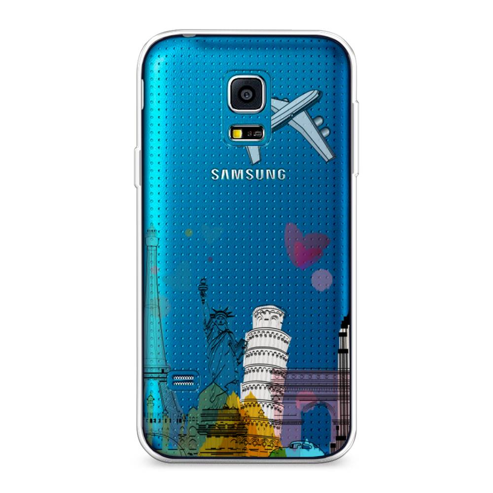 фото Чехол awog "самолет путешествий" для samsung galaxy s5 mini