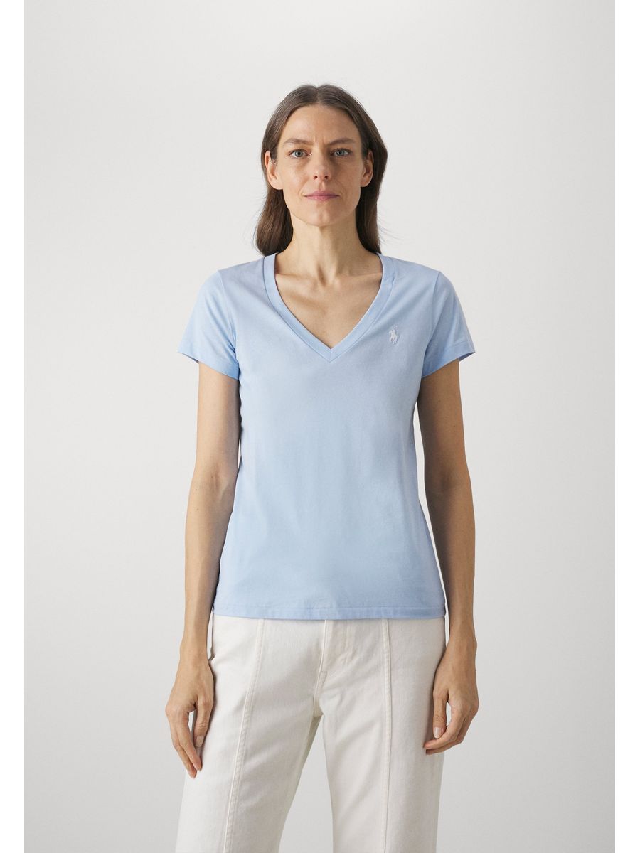 

Футболка женская Polo Ralph Lauren PO221D0FI синяя S, Синий, PO221D0FI