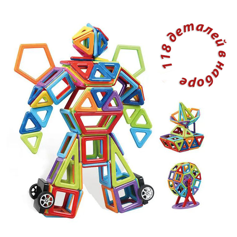 Магнитный конструктор, 118 деталей THOT659070