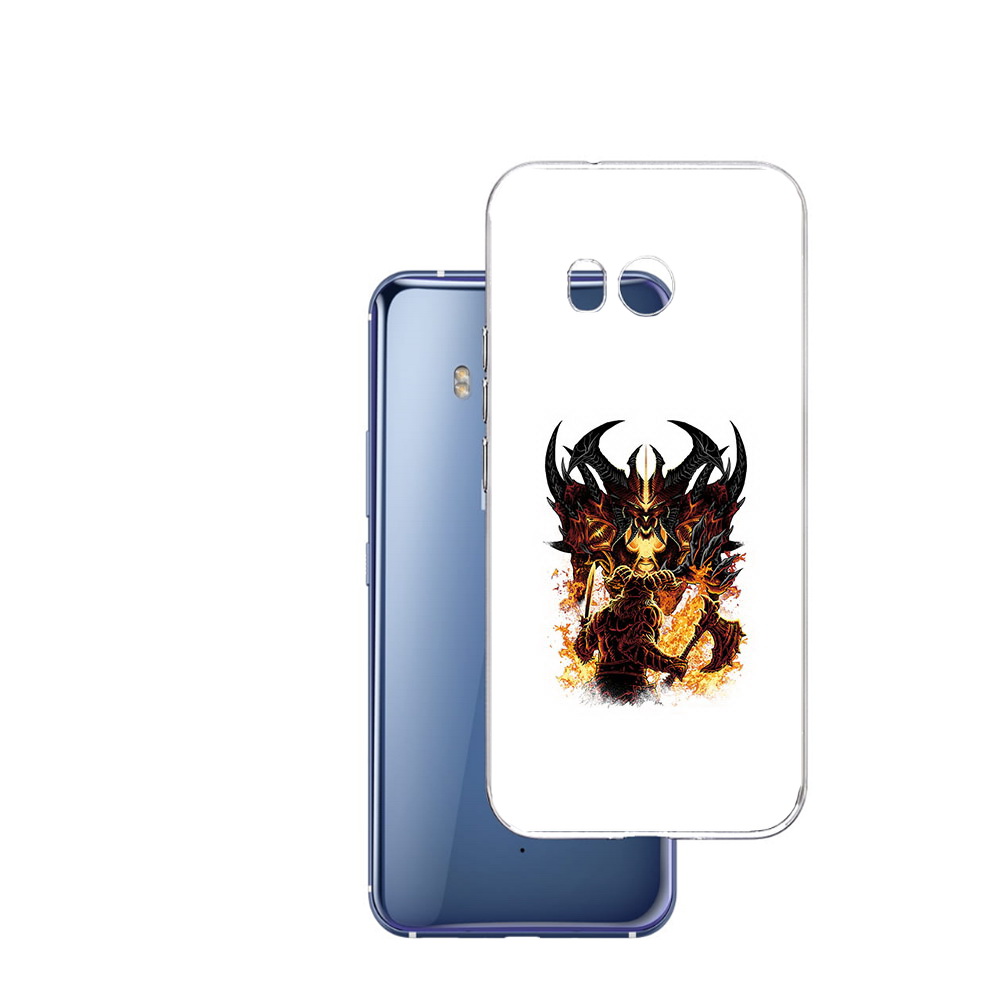 

Чехол MyPads Tocco для HTC U11 демон shadow fiend, Прозрачный, Tocco
