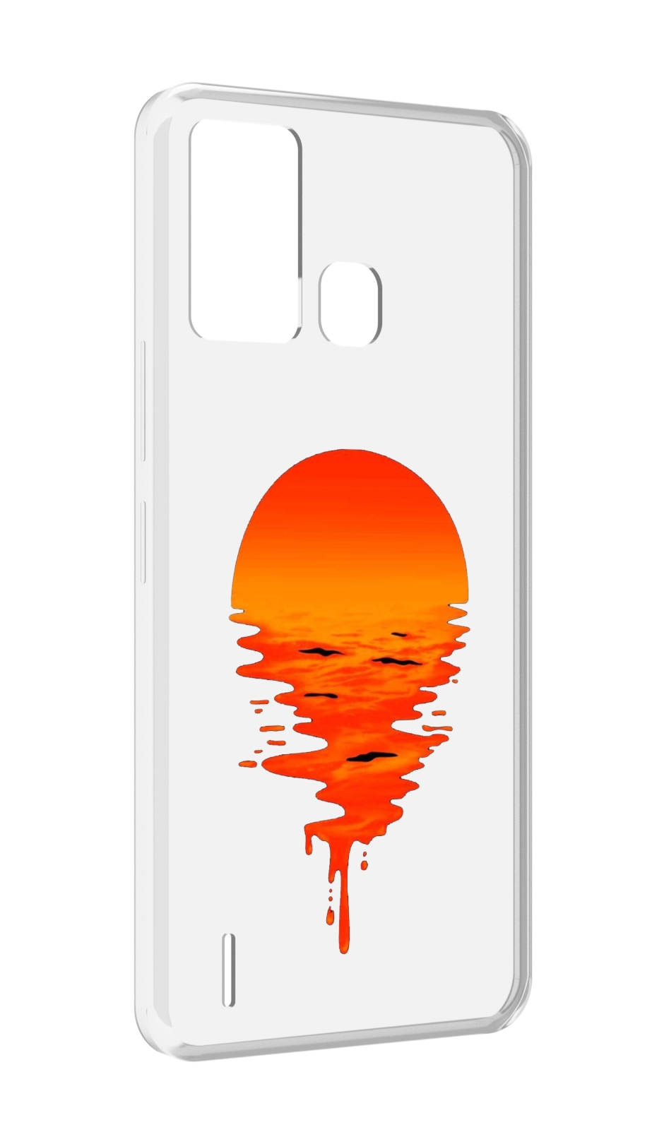 

Чехол MyPads оранжевый закат на воде для ITEL S16 / ITEL Vision 1 Pro, Прозрачный, Tocco