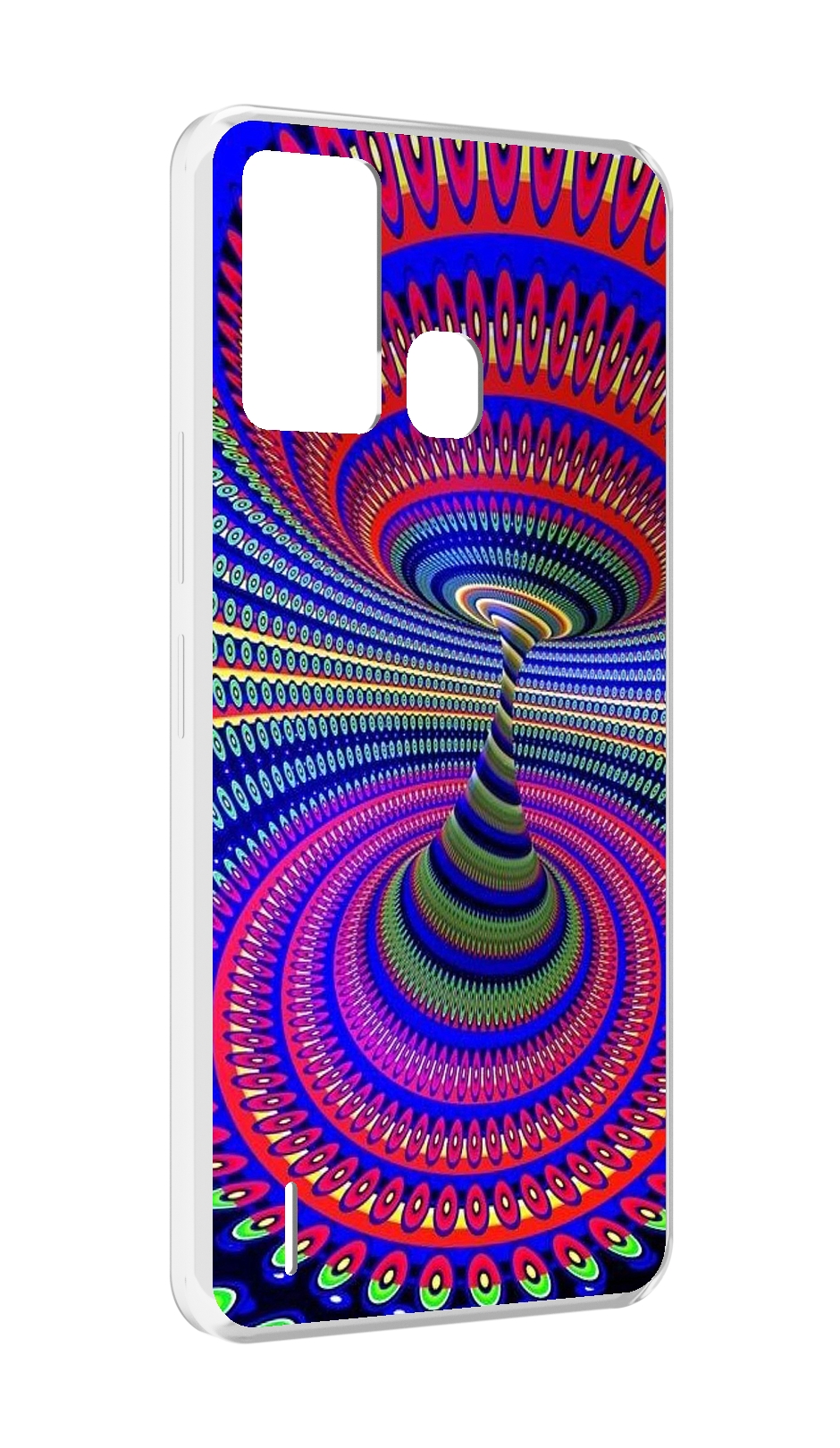 

Чехол MyPads оптическая иллюзия для ITEL S16 / ITEL Vision 1 Pro, Прозрачный, Tocco