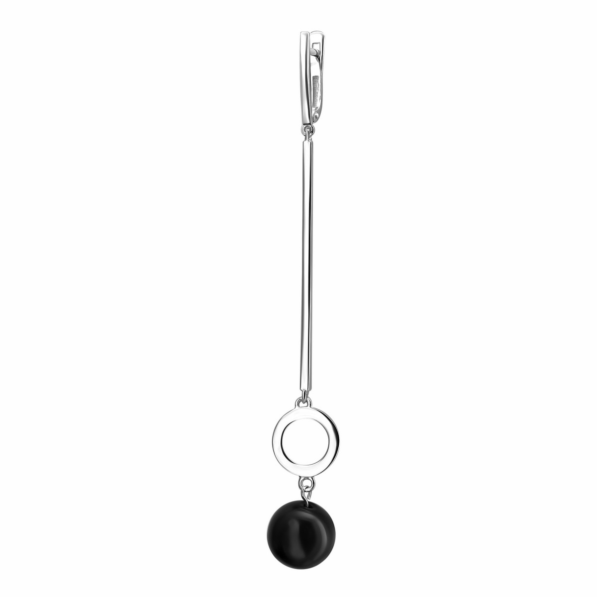 

Серьги женские из серебра Мириада Б19С451511, оникс, Б19С451511