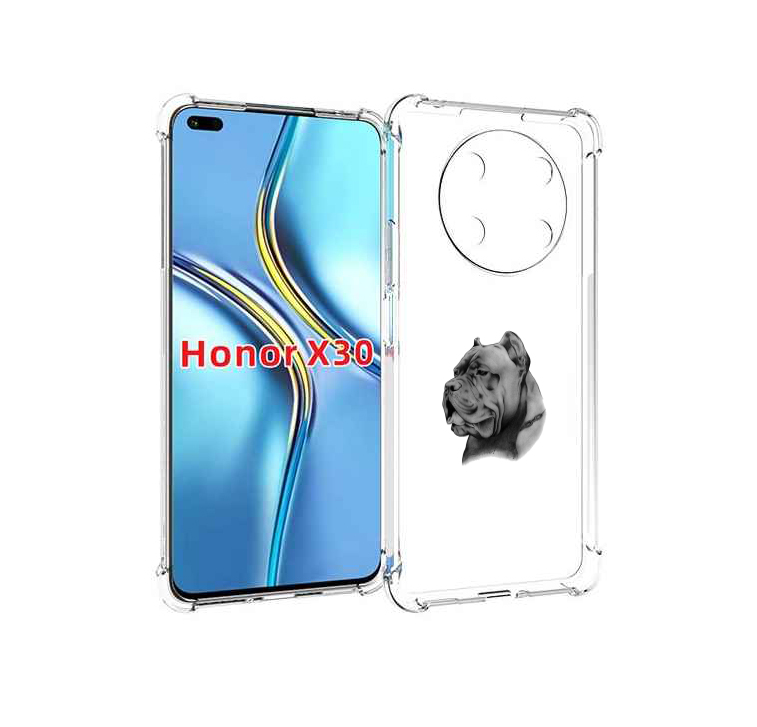 

Чехол MyPads грозный бульдог для Honor X30 / Magic4 Lite 5G, Прозрачный, Tocco