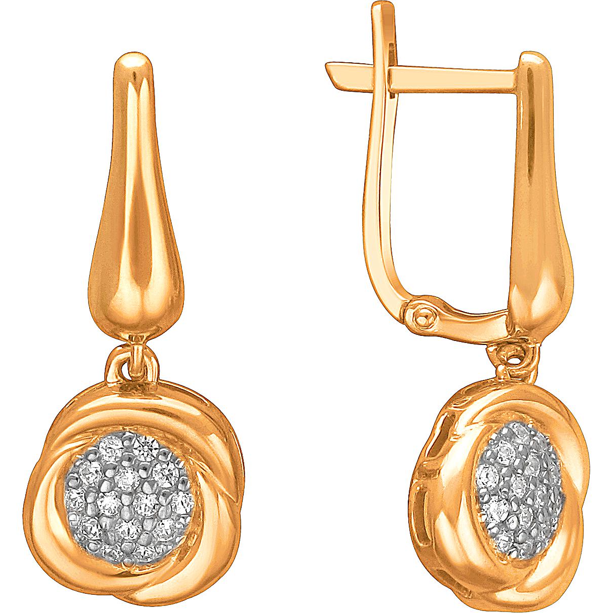 

Серьги женские из серебра Эстет 01С1513063РА, фианит, 01С1513063РА