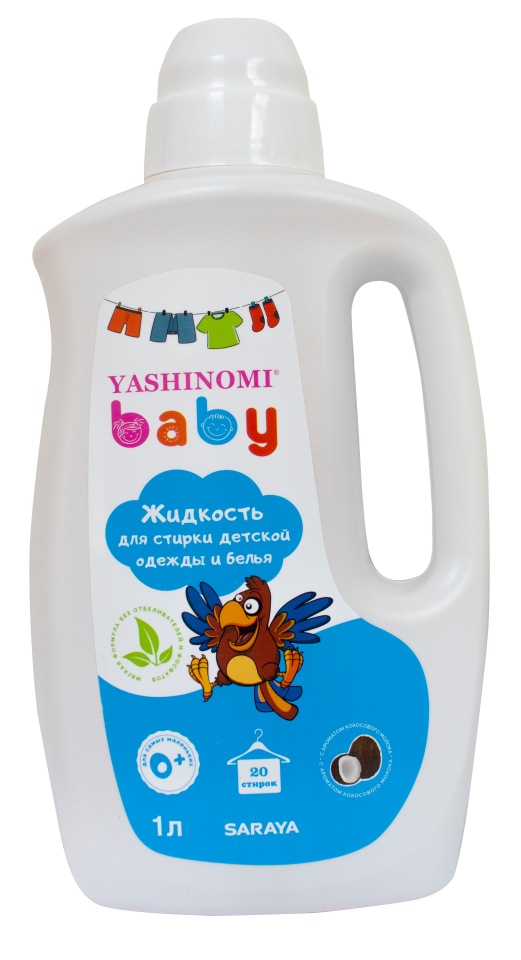 Жидкость для стирки детской одежды и белья  Yashinomi baby, 1 л