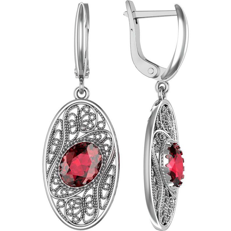 

Серьги из серебра с алпанитом ПРИВОЛЖСКИЙ ЮВЕЛИР 393009-FA49, 393009-FA49