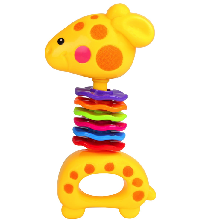 фото Погремушка прорезыватель smart baby развивающая игрушка жираф, 21,5х16,5х4 см