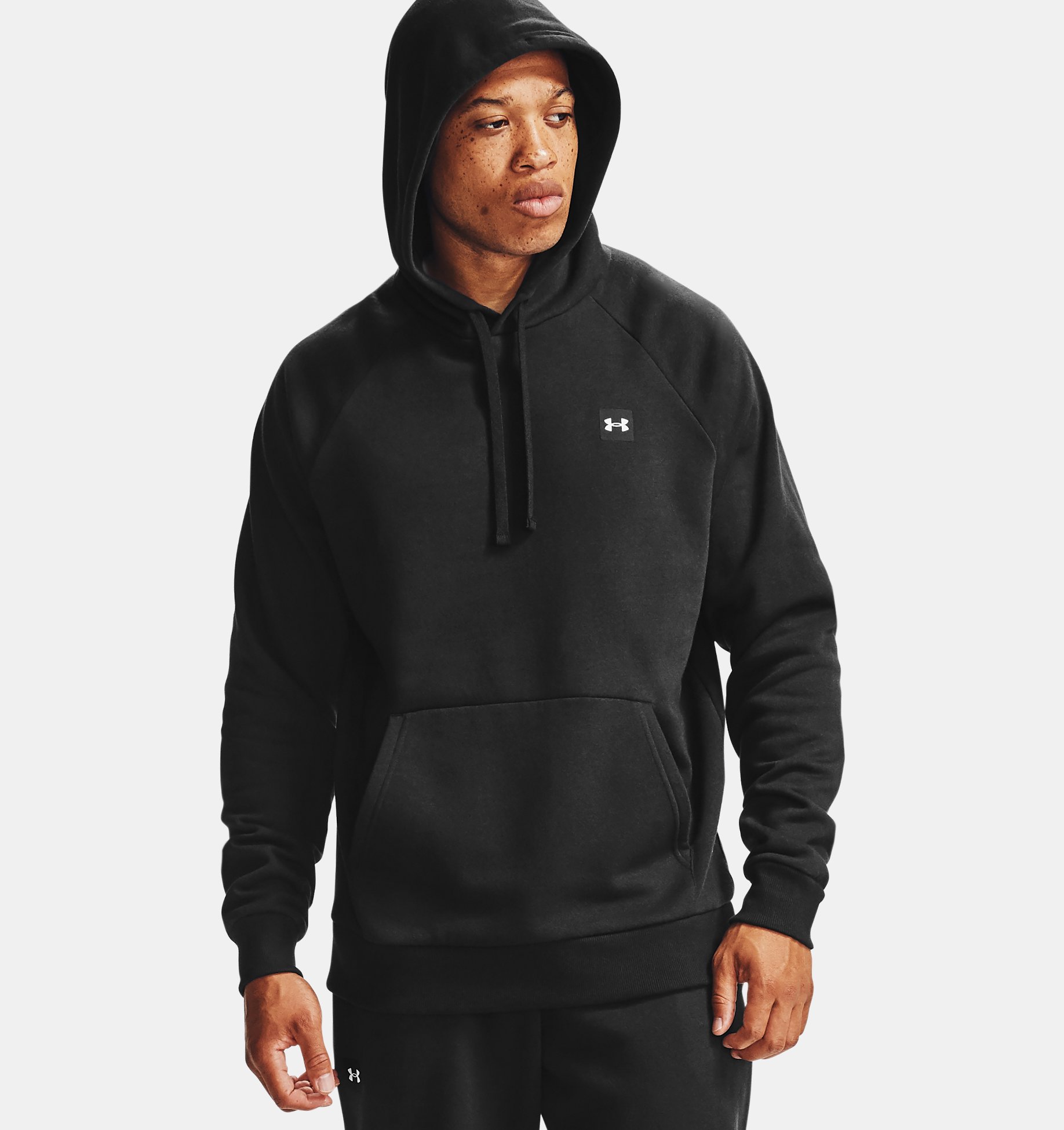 

Худи мужское Under Armour Rival Fleece Hoodie черный M, Rival Fleece Hoodie