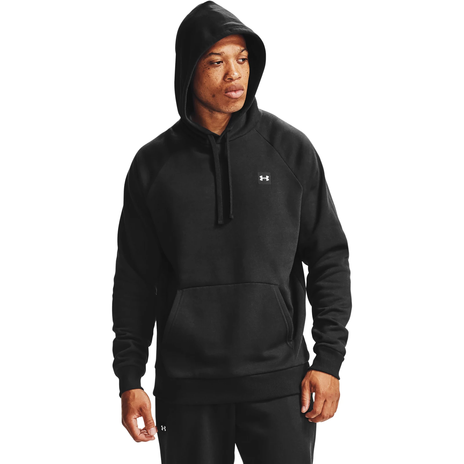 фото Толстовка мужская under armour ua rival fleece hoodie черная m