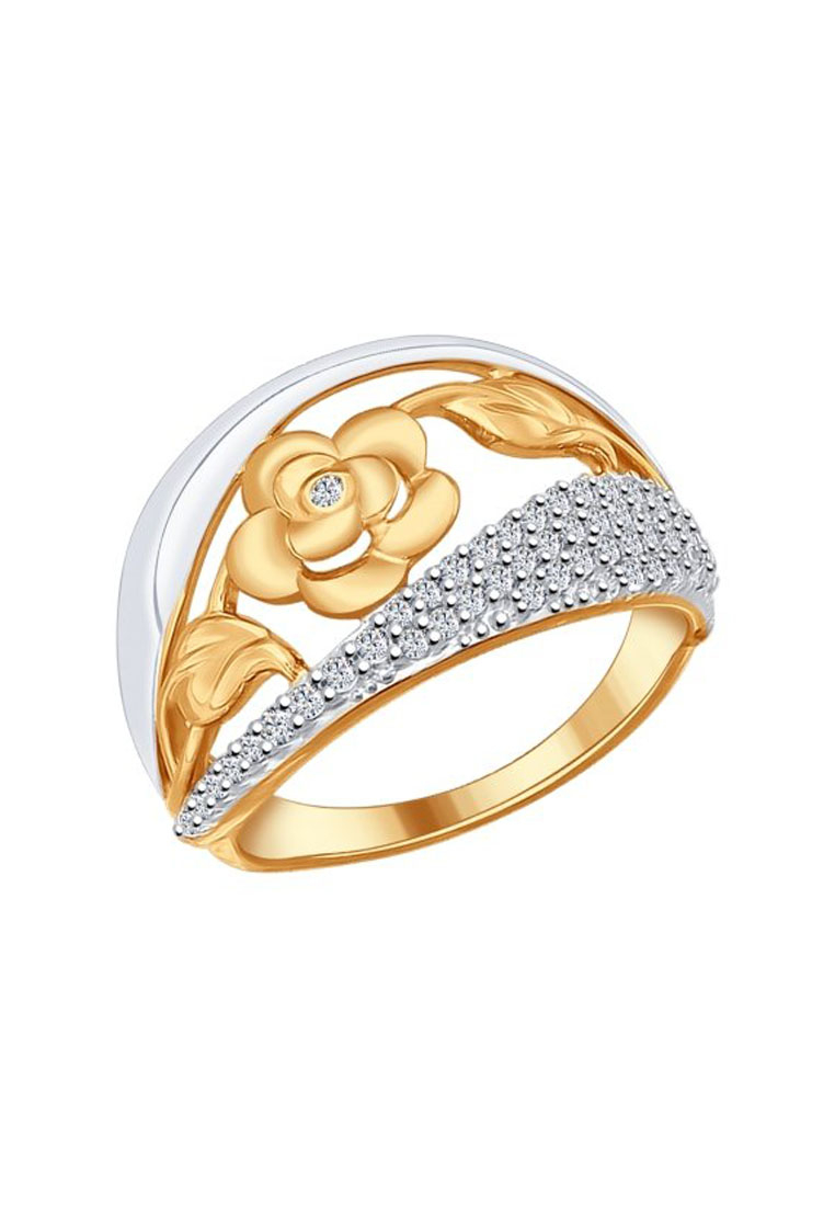 

Кольцо из серебра с фианитом р. , SOKOLOV 93010572, 93010572_k