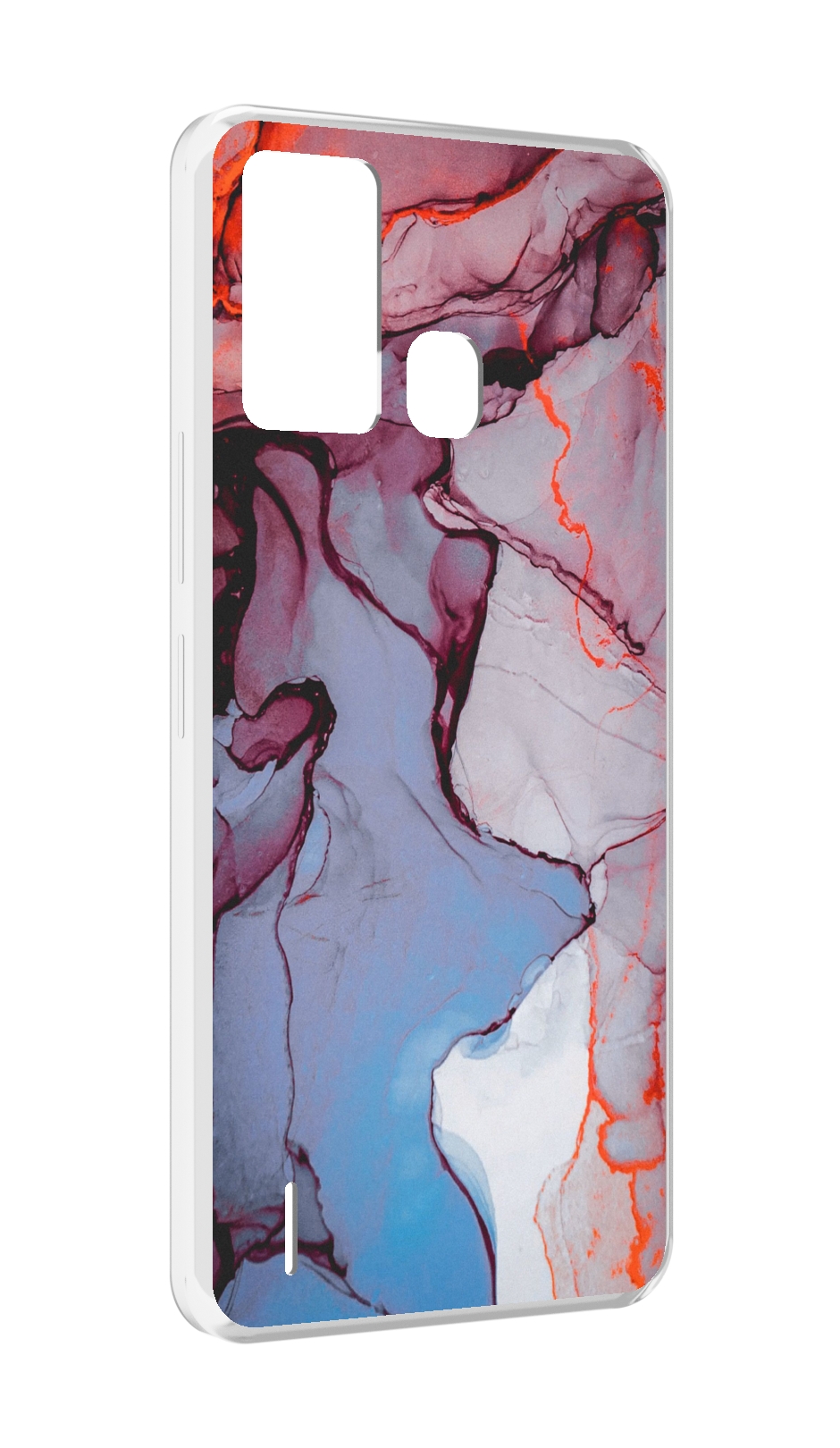 

Чехол MyPads мраморный рисунок для ITEL S16 / ITEL Vision 1 Pro, Прозрачный, Tocco