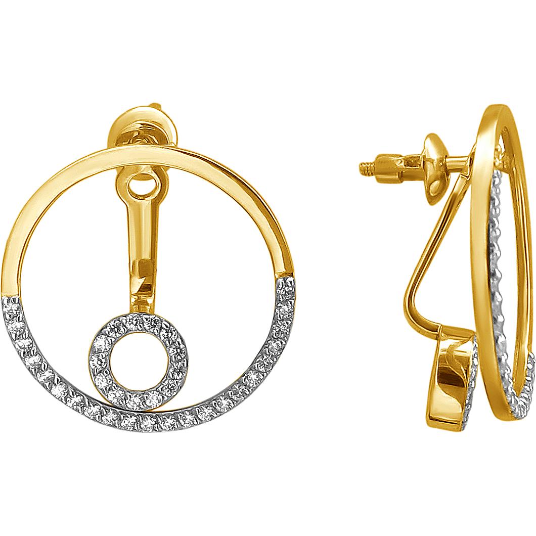 

Серьги женские из золота Эстет 01С1313022Р, фианит, 01С1313022Р