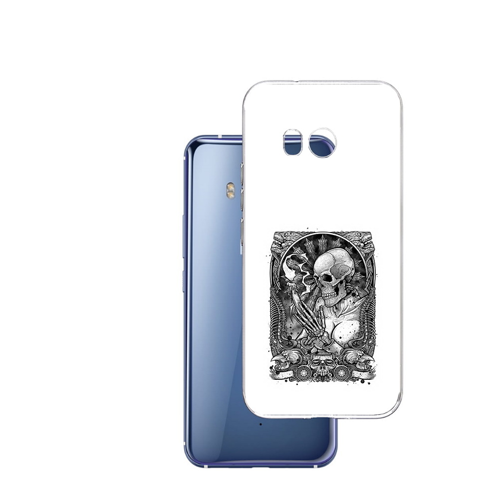 

Чехол MyPads Tocco для HTC U11 девушка скелет, Прозрачный, Tocco
