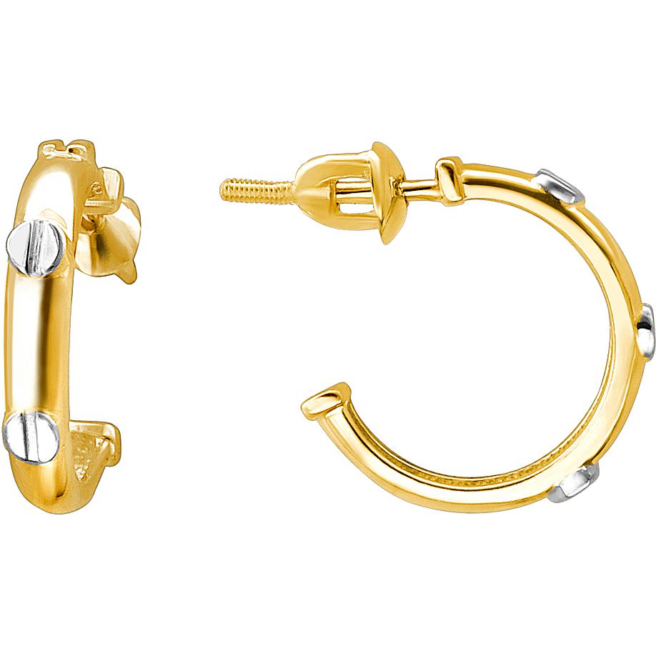 

Серьги женские из золота Эстет 01С0313071Р, без вставки, 01С0313071Р
