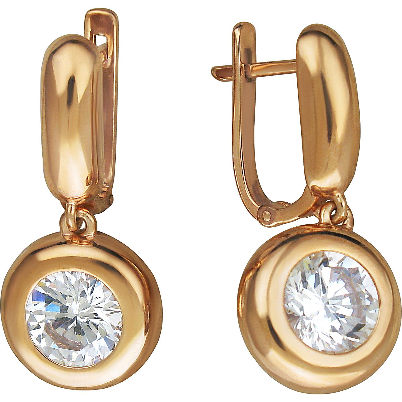 

Серьги женские из серебра Эстет 01С1513007А, фианит, 01С1513007А