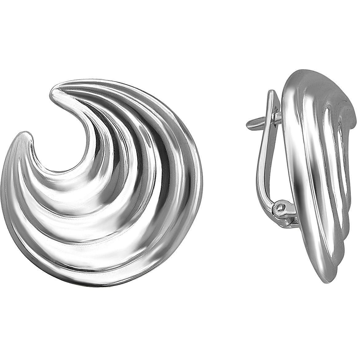 

Серьги женские из серебра Эстет 01С0513073, без вставки, 01С0513073