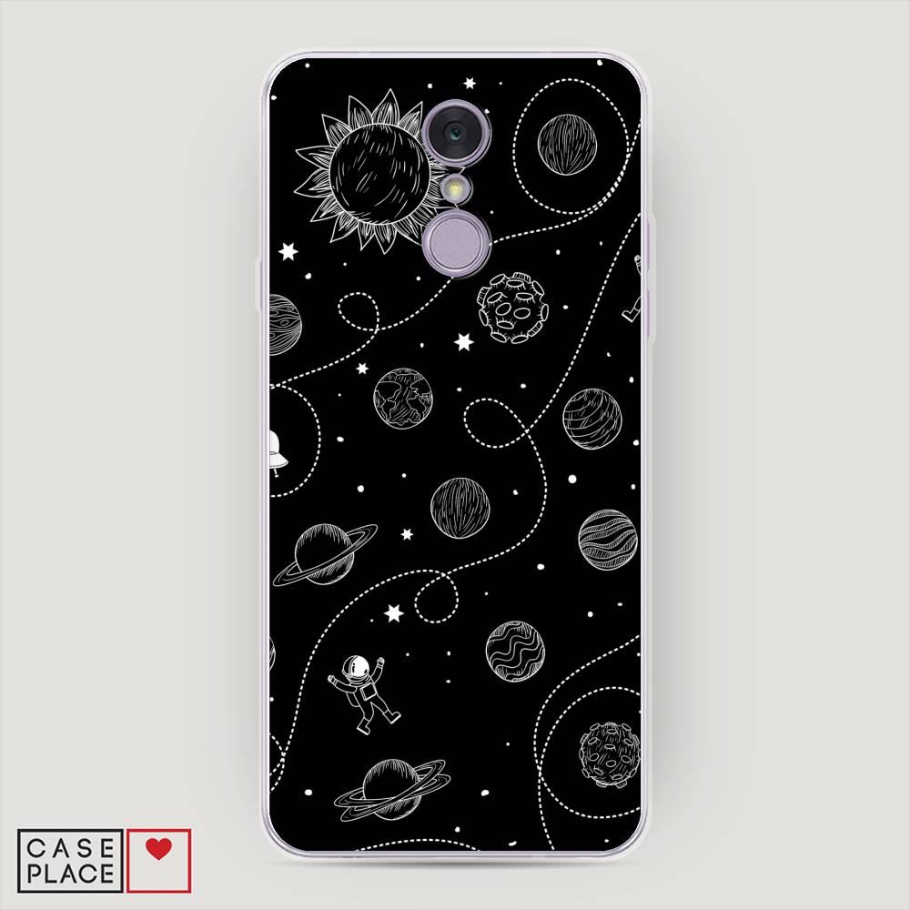 

Чехол Awog на LG Q7 (Plus, Alpha) "В невесомости", Бежевый, 83550-4