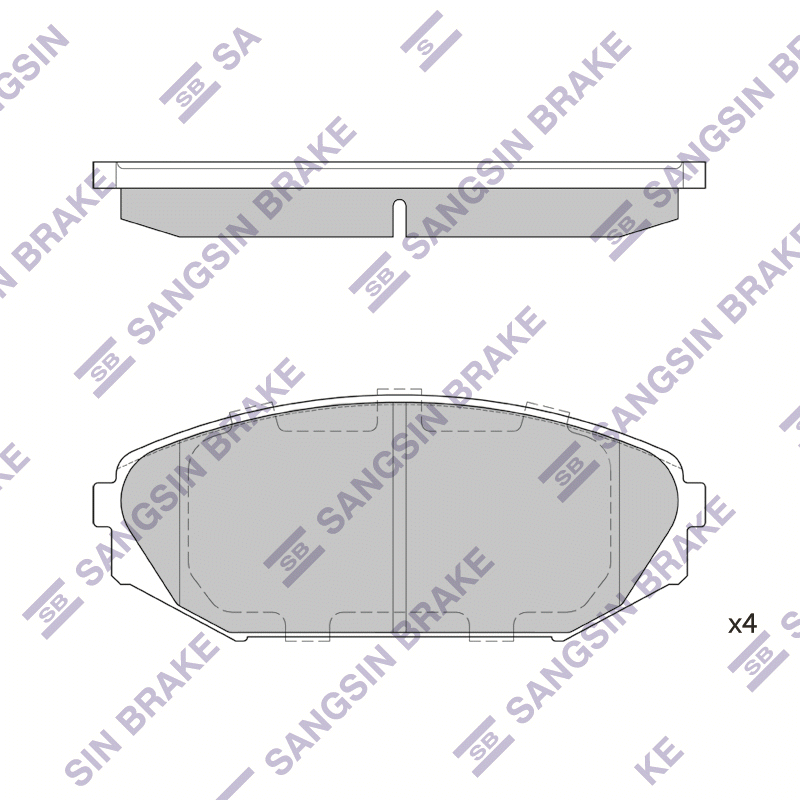 

Тормозные колодки Sangsin brake передние sp1271