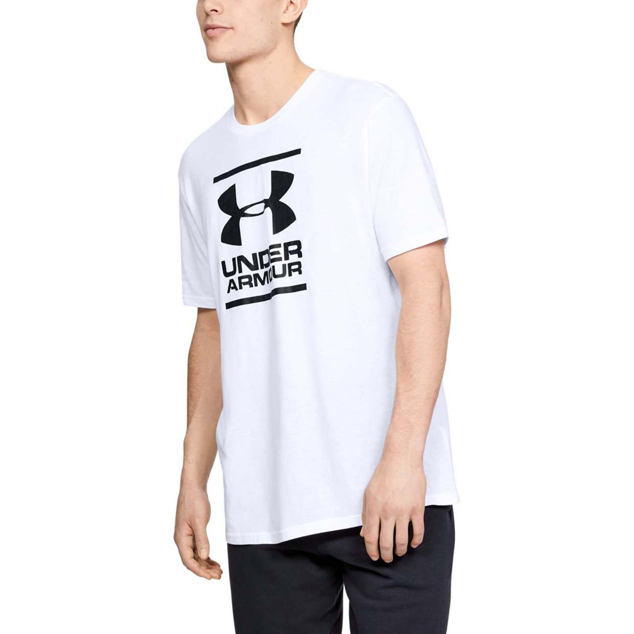 фото Футболка мужская gl foundation ss tee under armour белая s/m