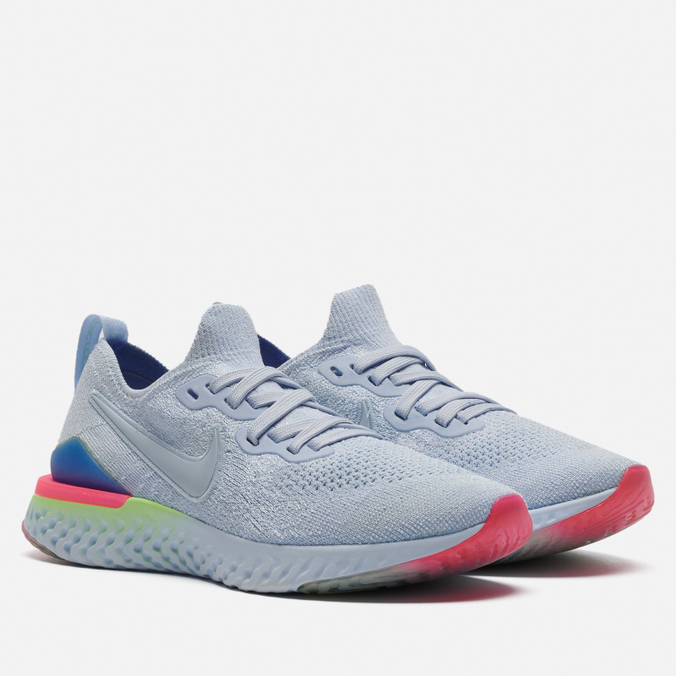 

Женские кроссовки Nike Epic React Flyknit 2 голубой, размер 36 EU, Epic React Flyknit 2