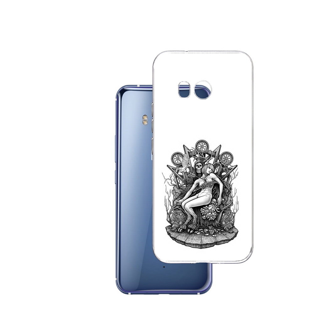 

Чехол MyPads Tocco для HTC U11 девушка на троне, Прозрачный, Tocco